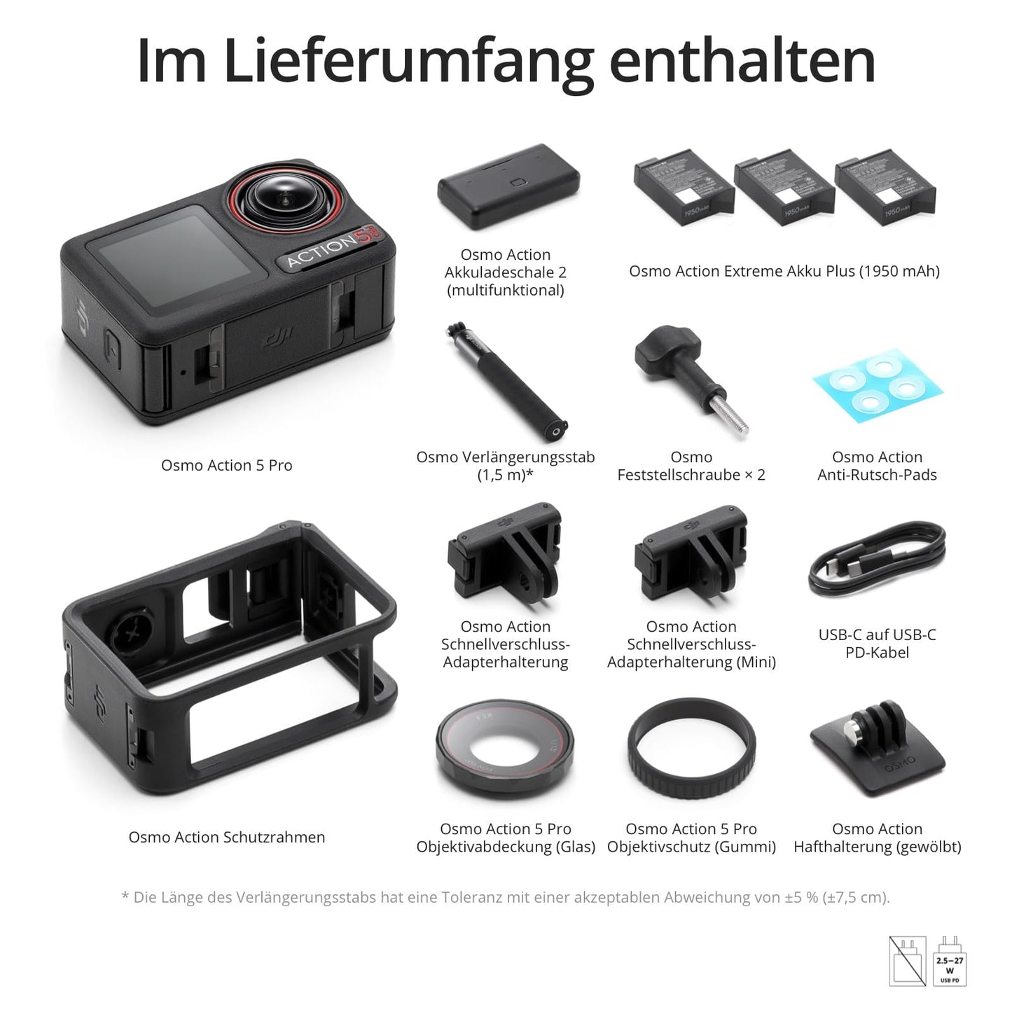👉 Action Cam 4K – 1/1.3" Sensor, verlängerte Akkulaufzeit mit 3 Batterien (bis zu 12 Std.), Bildstabilisierung, Dual OLED Touchscreens, Unterwasserkamera für Sport & Vlog