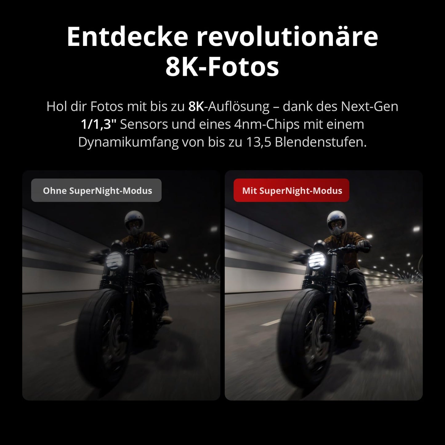 👉 Action Cam 4K – 1/1.3" Sensor, verlängerte Akkulaufzeit mit 3 Batterien (bis zu 12 Std.), Bildstabilisierung, Dual OLED Touchscreens, Unterwasserkamera für Sport & Vlog